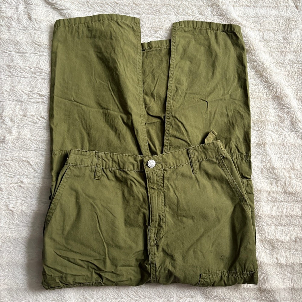 Wild Fable Cargo Midi Skirt in Olive Green Size XXS w/ Adjustable Waist